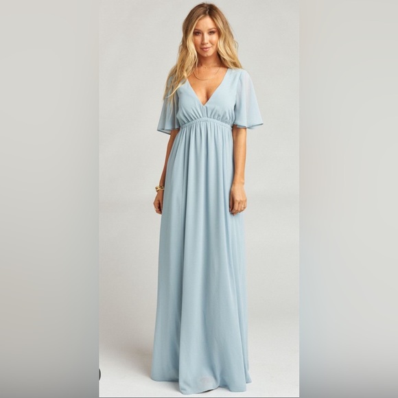 Show Me Your Mumu “Emily” Blue Steel Dress - Picture 1 of 5